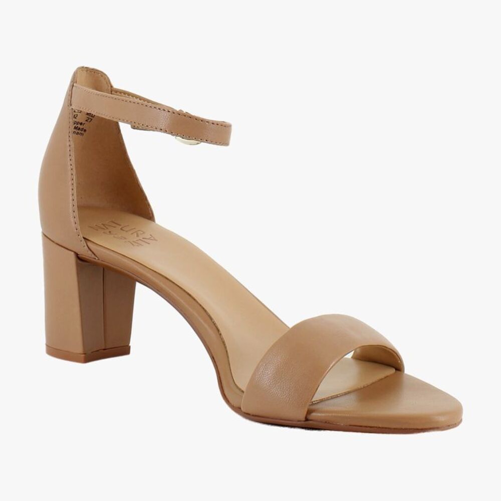 Naturalizer Vera Frappe Beige Tan Leather (Wide)